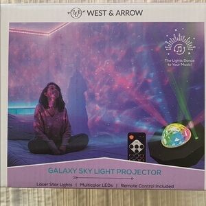 West & Arrow Galaxy Sky Light Projector with Remote